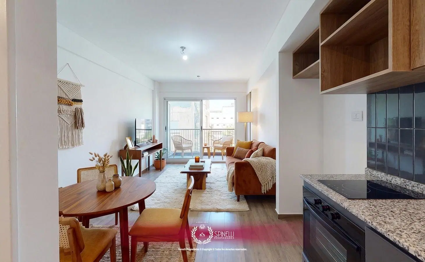 Alquiler departamento monoambiente 35M² nuevo con balcón al frente solarium terraza gran categoría 2