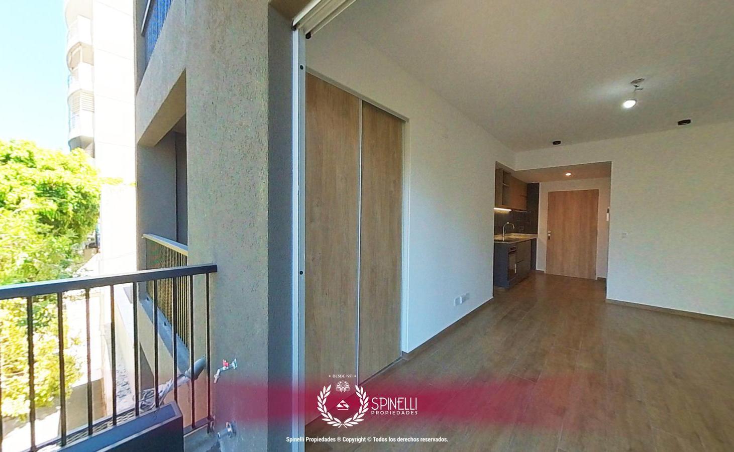 Alquiler departamento monoambiente 35M² nuevo con balcón al frente solarium terraza gran categoría