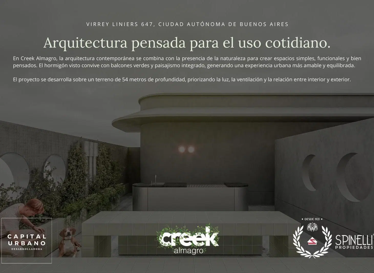 Venta departamento monoambiente en pozo en Emprendimiento Creek Almagro financiación a medida 2