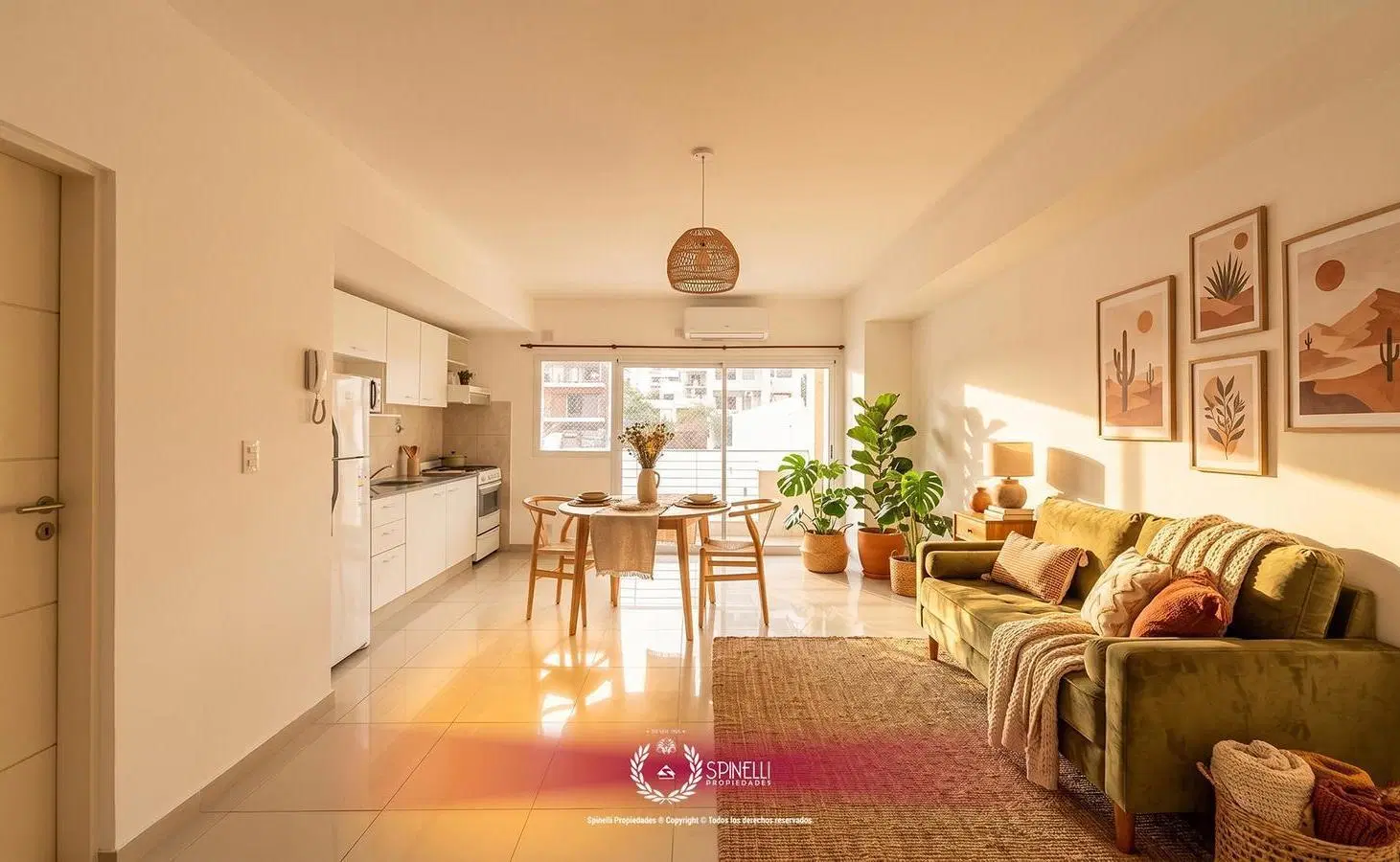 Alquiler departamento 1 ambiente 39M²   Flores nuevo laundry aire acondicionado balcón contrafrente 2