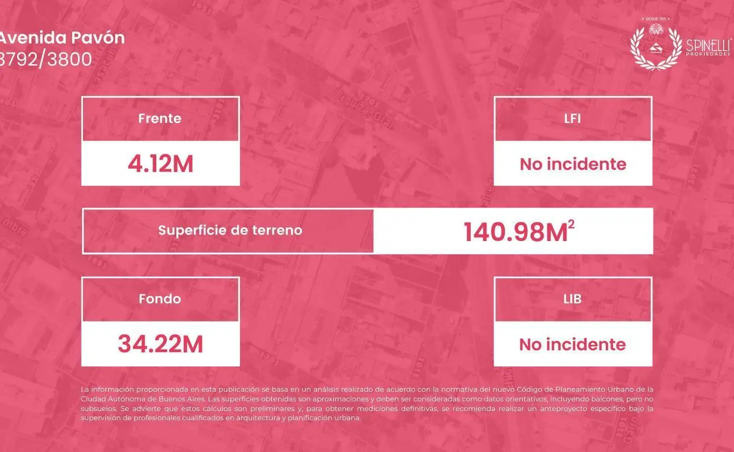 Venta terreno USAA en Avenida Pavón y Castro Barros 1028M² vendibles 10 pisos totales en Boedo 8