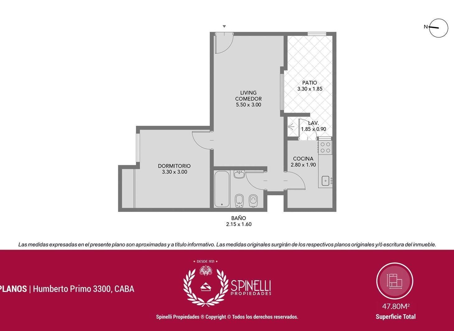 Foto de Venta departamento 2 ambientes 48M² con patio en Boedo apto crédito, imagen 1