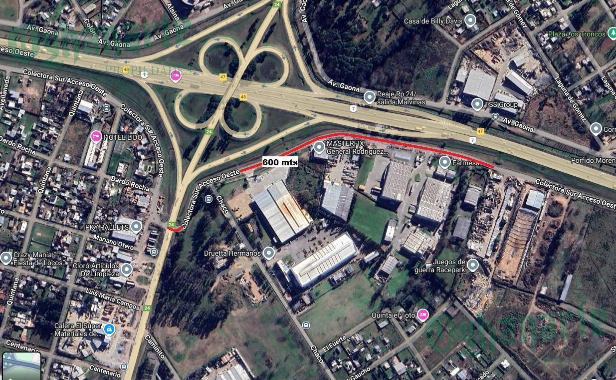VENTA DE FRACCIÓN INDUSTRIALSOBRE ACCESO OESTE EN GENERAL RODRIGUEZ.