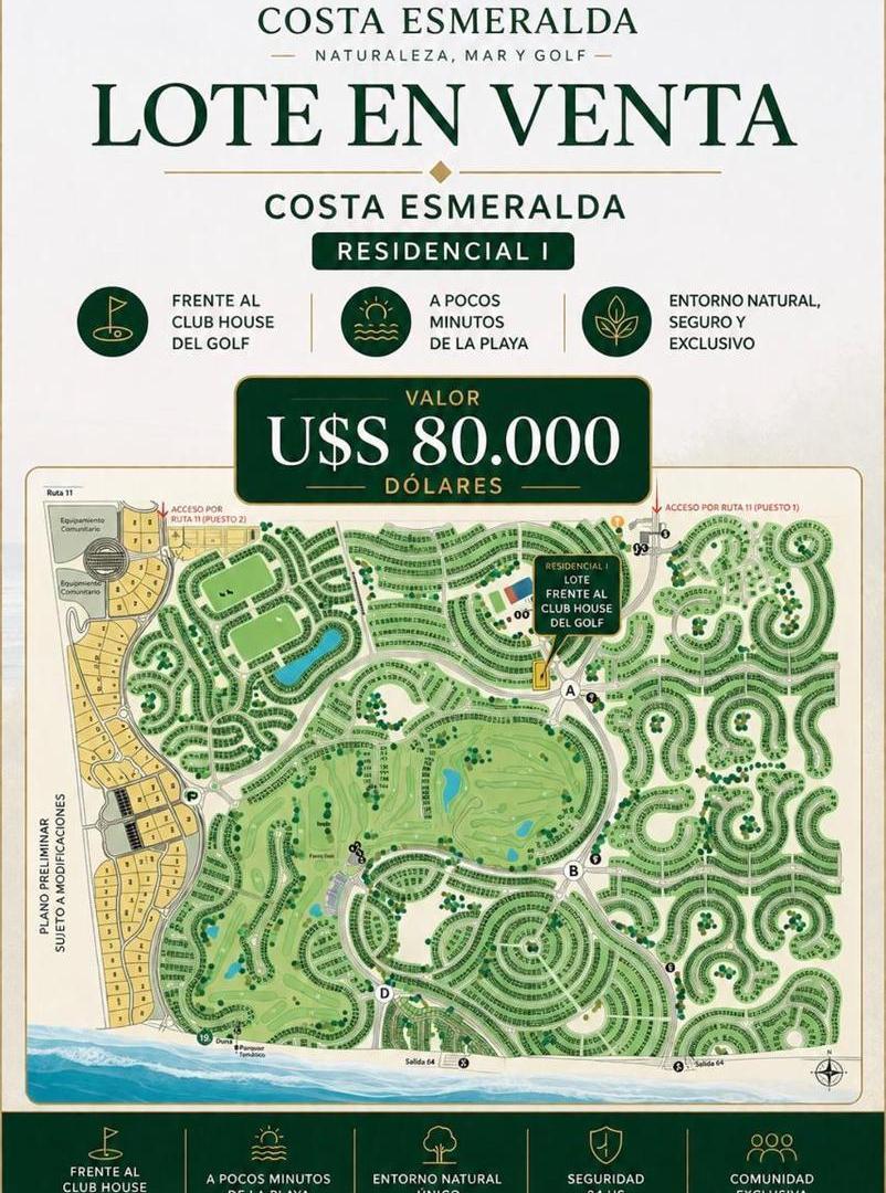 Foto de Terreno en Costa Esmeralda, imagen 1