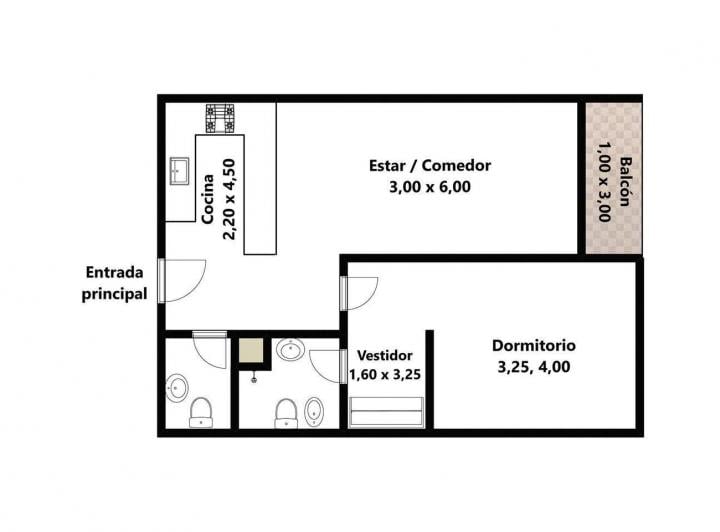 Venta Departamento 2 ambientes Balcón Amenities Almagro