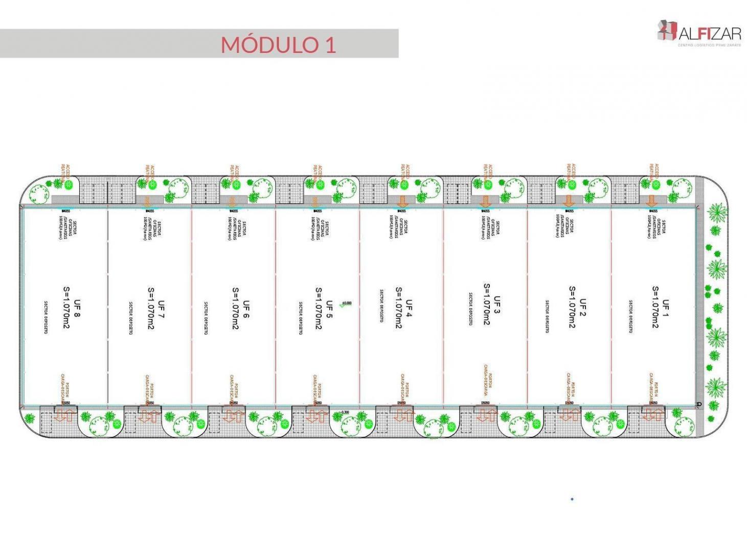 Centro logistico para Pymes, con unidades a partir de los 700 m2., con todos los servicios.-