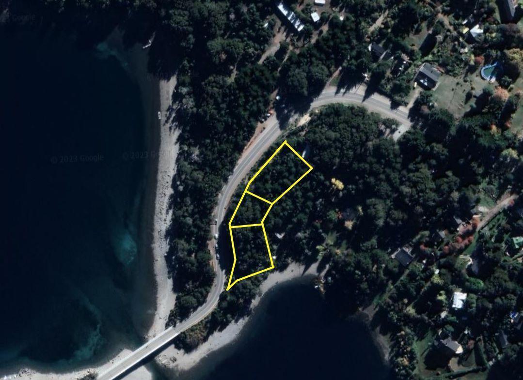 Unicos 3 lotes con Costa de Lago Moreno ideal residencial turistico/gastronomico sobre CircuitoChico