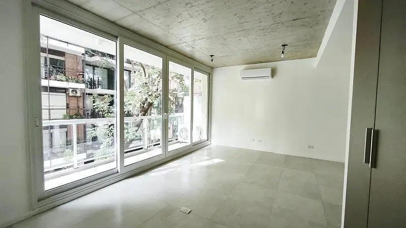 Departamento Monoambiente Luminoso Impecable con balcon y baulera a estrenar en Belgrano 4