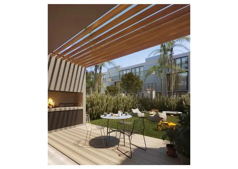 Tigre venta triplex en barrio cerrado con patio y jardín. 2