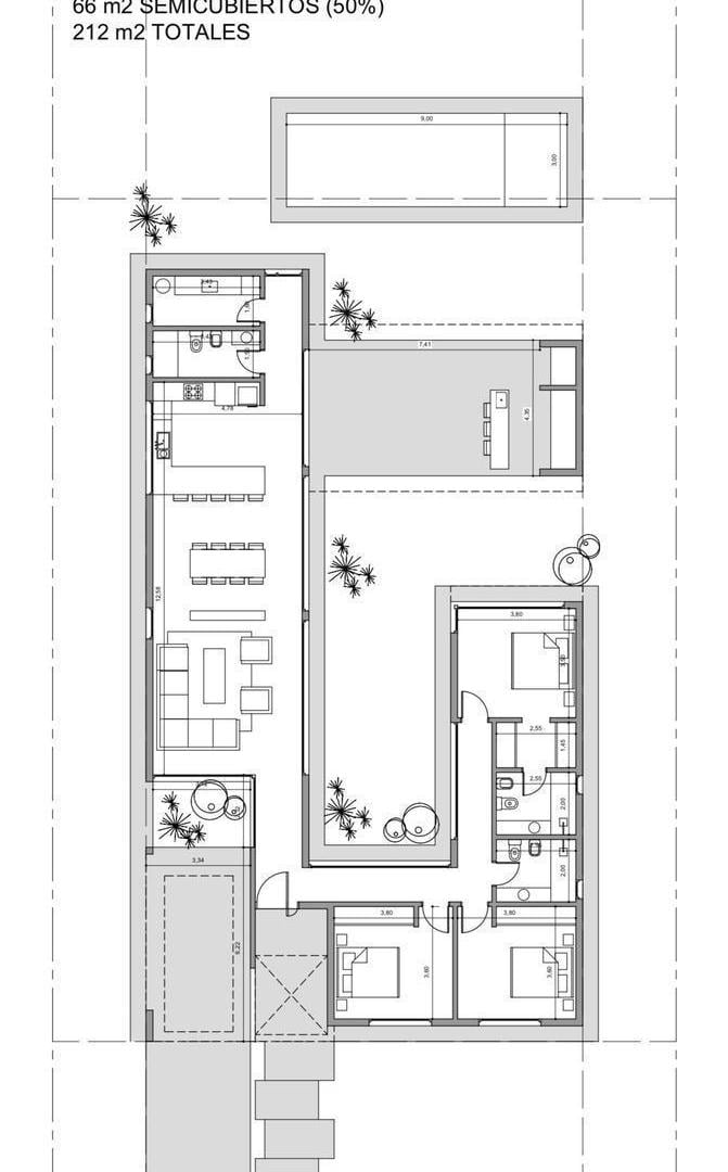 Casa de 4 ambientes a estrenar, con entrega a 12 meses.  Barrio Cerrado Santa Rita,San Vicente.