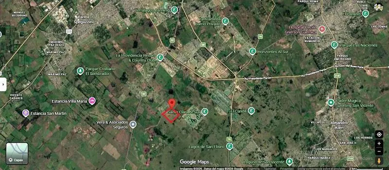Fracción de 57 has en venta en Ezeiza, Canning, con acceso desde Ruta 52. 2