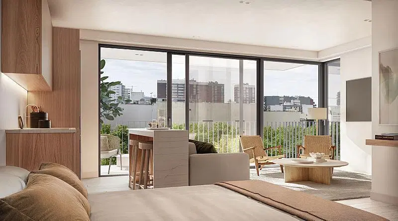 Venta Departemento Recoleta Dos ambientes con amplio Jardin 3