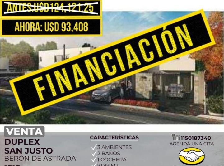 Venta Departamento Duplex 3 Ambientes San Justo