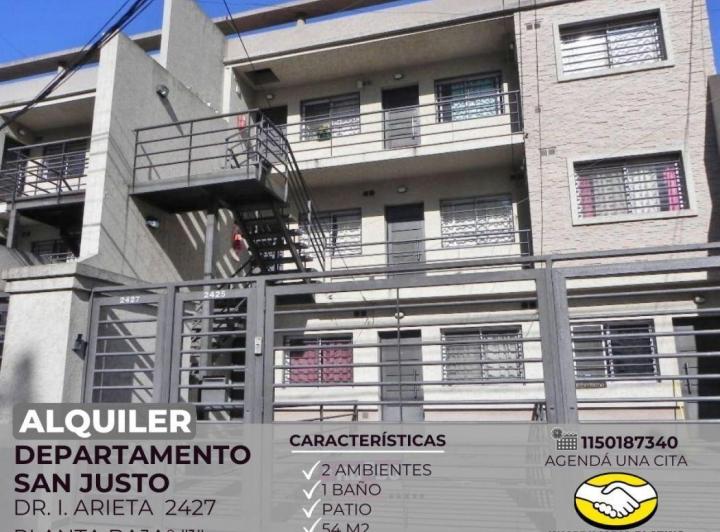 Alquiler Departamento 2 ambientes en San Justo 1