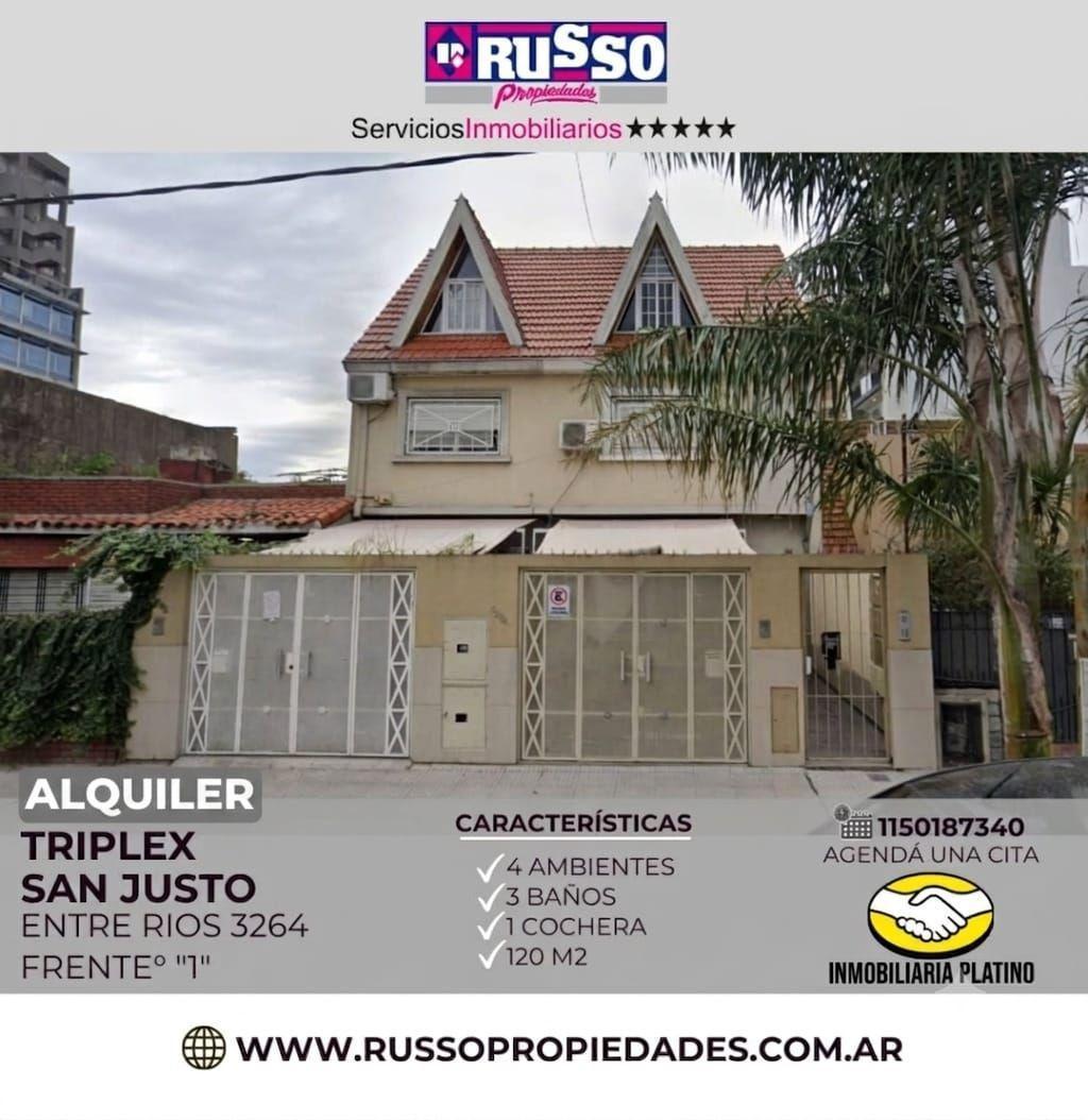 Foto de Alquiler Triplex San Justo, La Matanza - Excelente ubicación, imagen 2