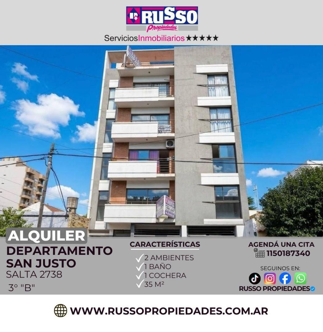Foto de Alquiler Departamento 2 Ambientes con Cochera San Justo, imagen 3