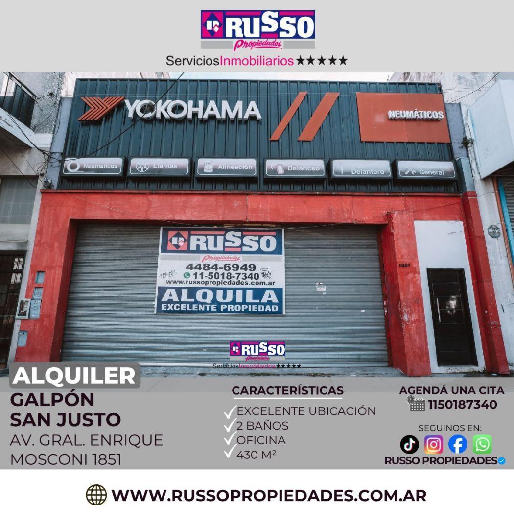 Foto de Alquiler galpón 430 m2 Lomas del Mirador, imagen 1