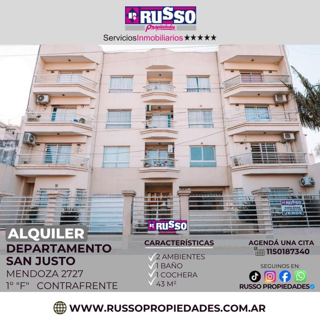 Foto de Alquiler Departamento 2 Ambientes - San Justo, imagen 1