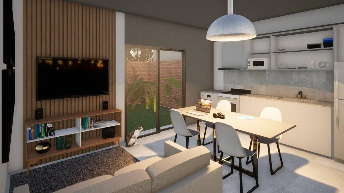 VENTA DPTO 1 DORMITORIO CON DOBLE PATIO 4
