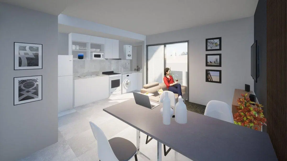 VENTA  DEPARTAMENTO DE 1 DORMITORIO CON BALCÓN 3