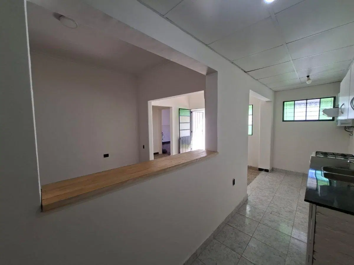 Interno remodelado de 2 dorm. con patio verde 8