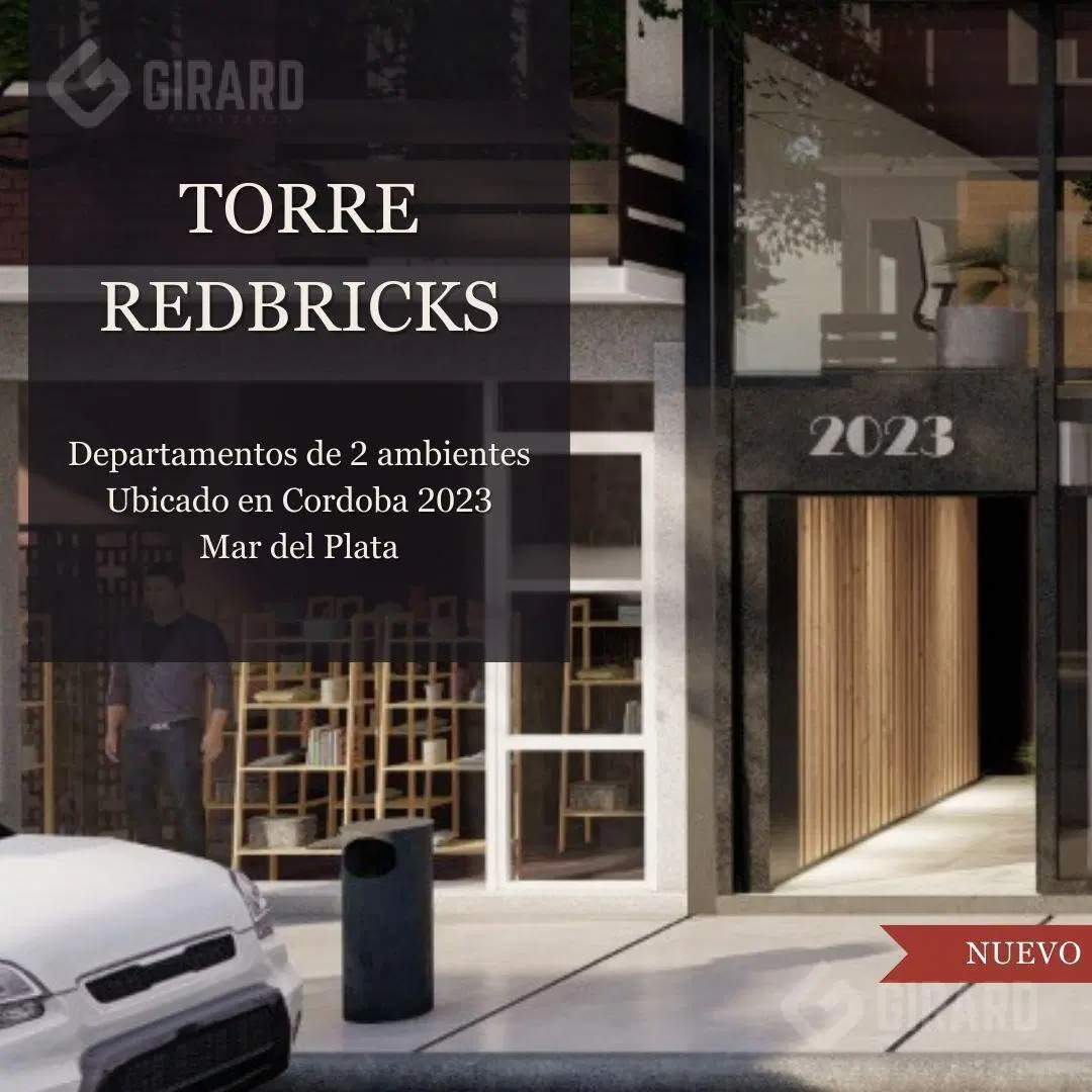 Desarrollo Inmobiliario "TORRE REDBRICKS", Unidades de 2 ambientes a estrenar. 2
