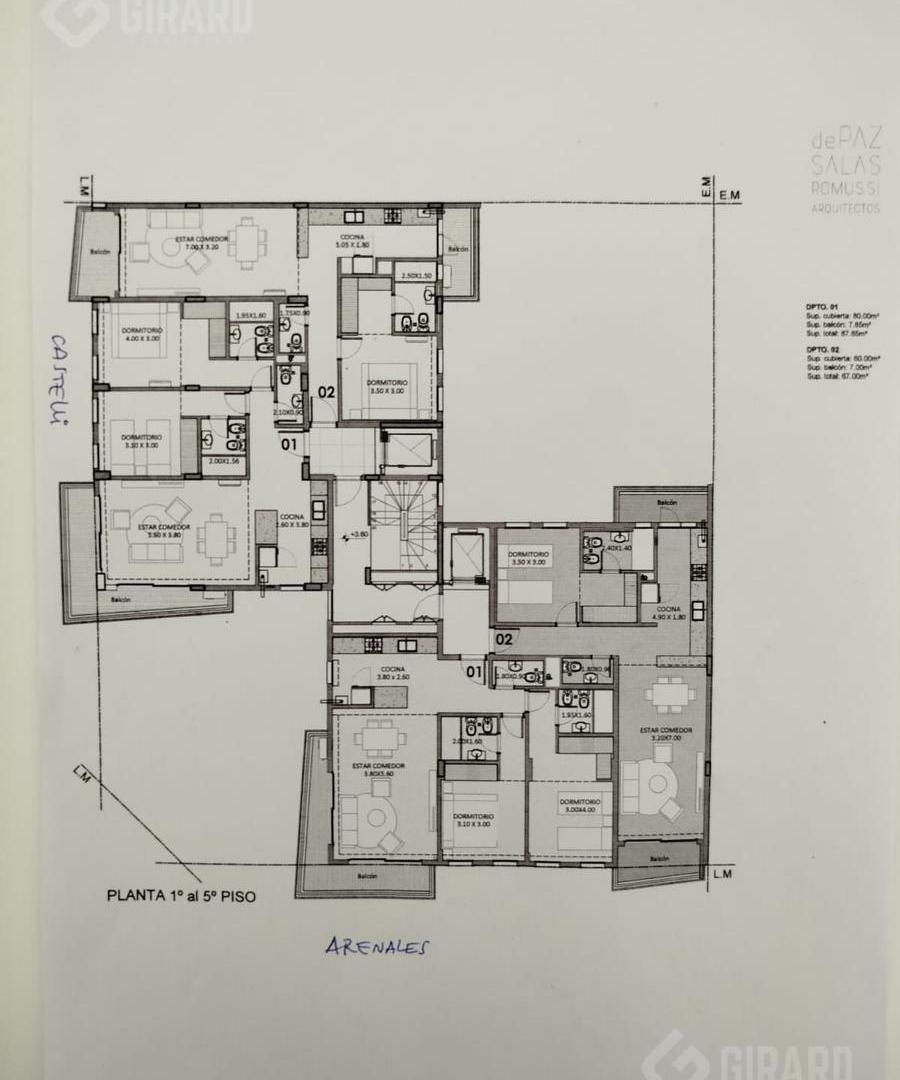 Foto de Departamento 2 ambientes en venta en zona Guemes, imagen 1