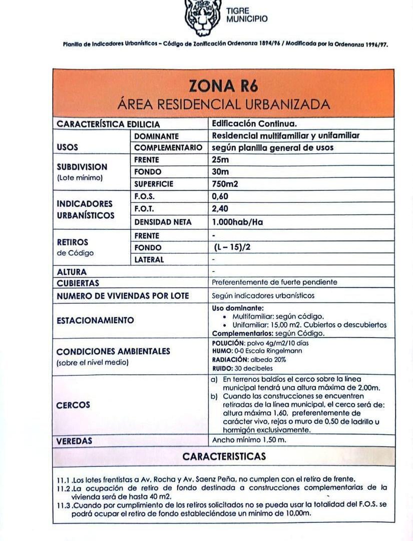 Foto de Terreno en Tigre ideal para desarrollo, imagen 3