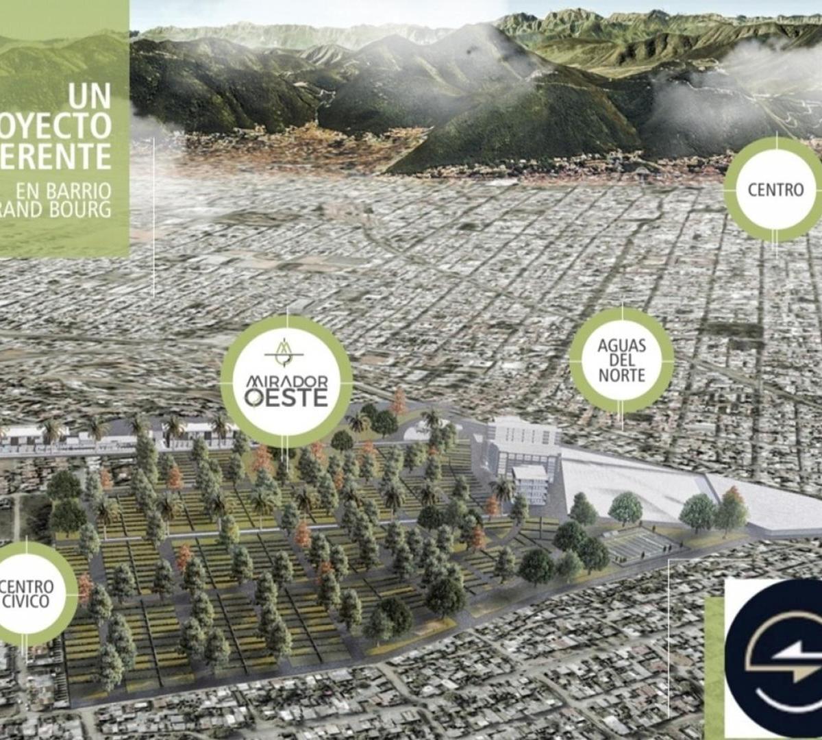 Mirador del Oeste Lotes vta 400 m2 a 1000 m2 Grand Bourg