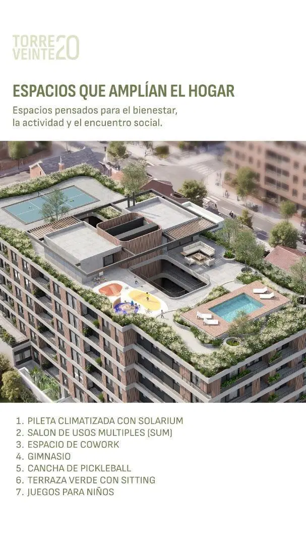 Exc depto 1 dorm vta pozo amenities 20 de Febrero al 700 4