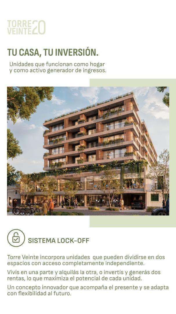 Exc depto 1 dorm vta pozo amenities 20 de Febrero al 700