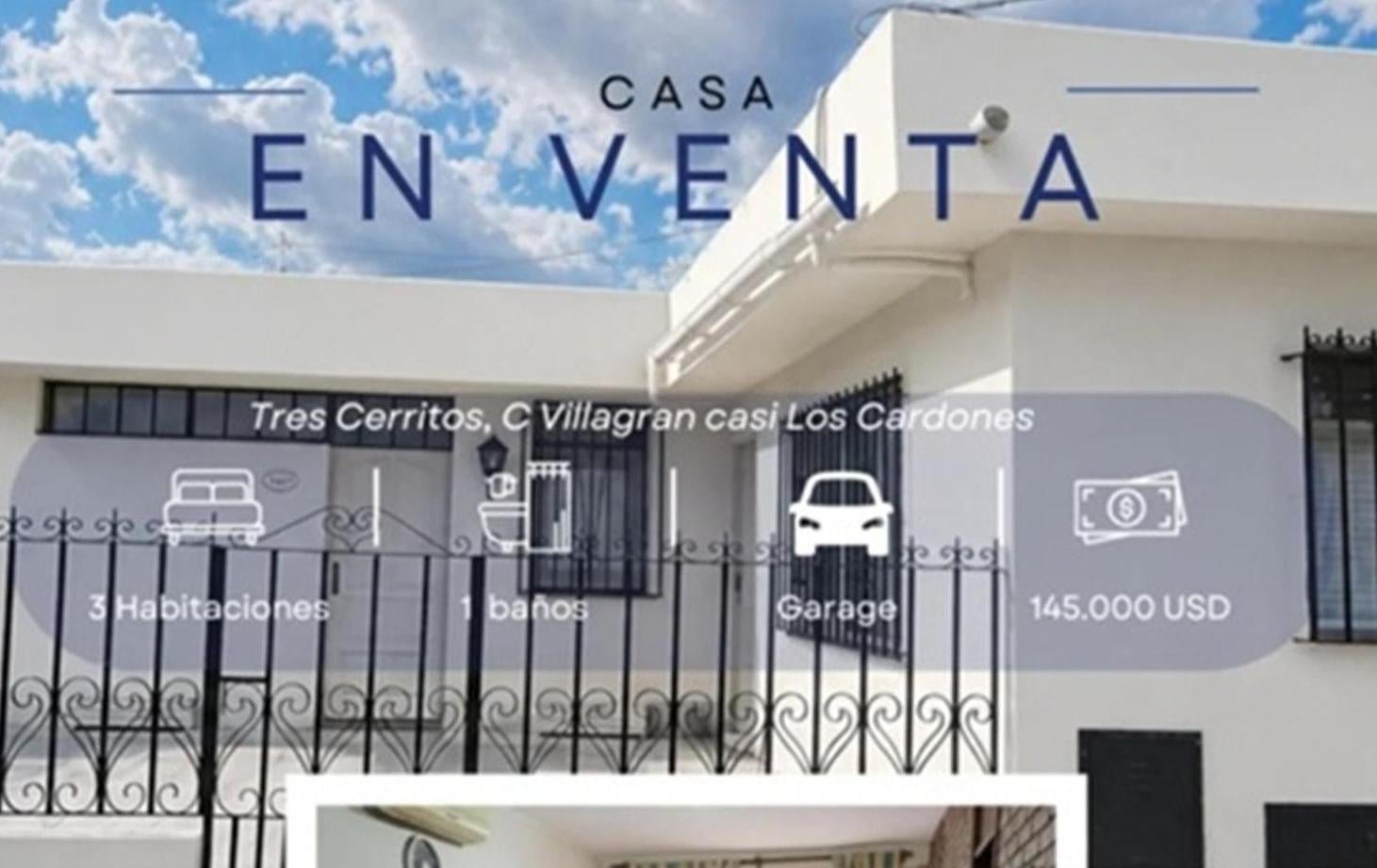 Foto de Exc Casa 3 dor patio/asador/gge Pje Villagrán Tres Cerritos, imagen 3