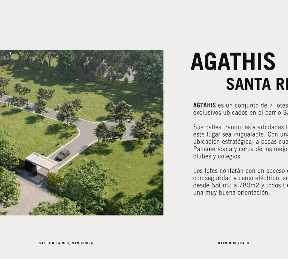 Venta excelente lote en Barrio AGATHIS Santa Rita 3