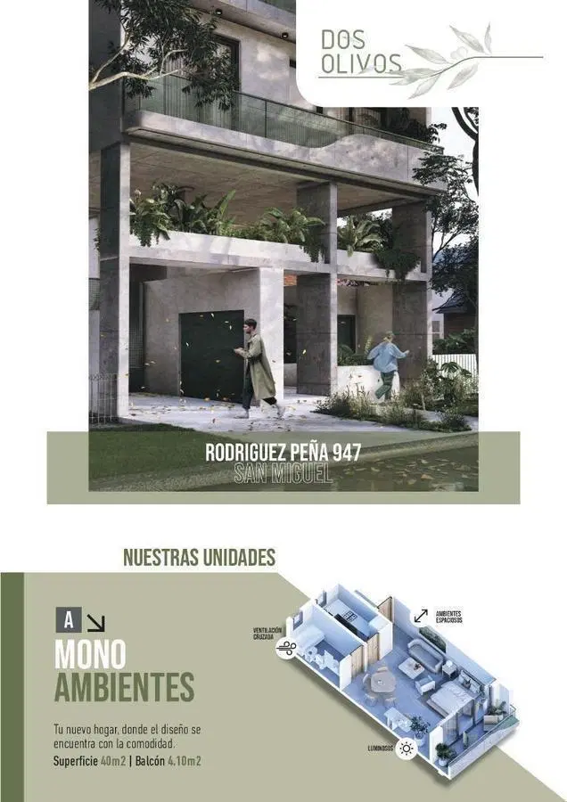 Departamentos de pozo en edificio DOS OLIVOS, San Miguel 3