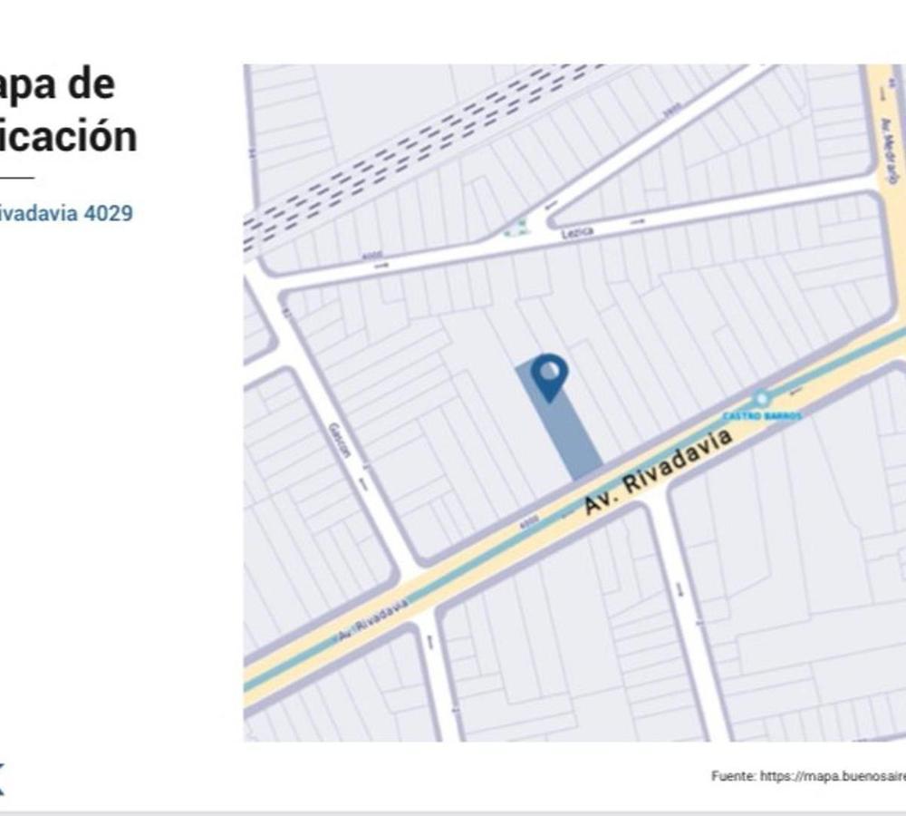 Terreno de 16 x 60 mts. s/ Av. Rivadavia. USAB 2. Almagro Premium. ALMAGRO