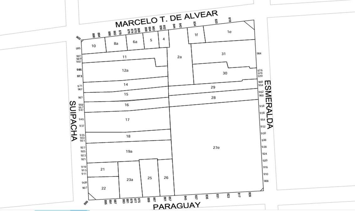 SUIPACHA 900 TERRENO U.S.A.A. 458.89 m2