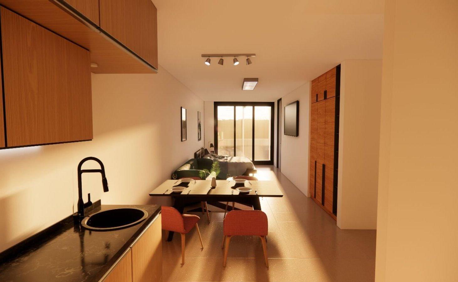 VENTA EN POZO-MONOAMBIENTE EN ALMAGRO- A ESTRENAR