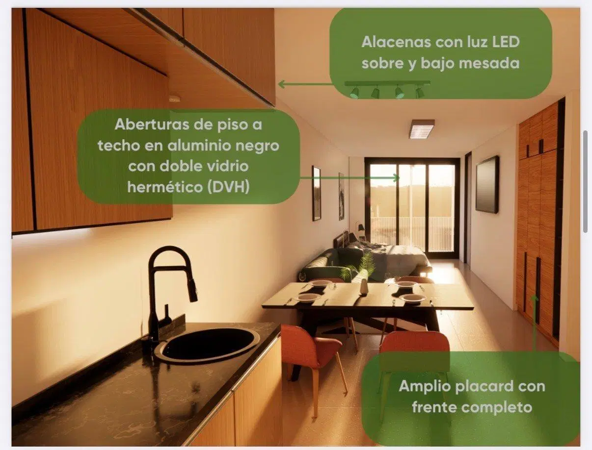 venta departamento 2 ambientes en almagro 5