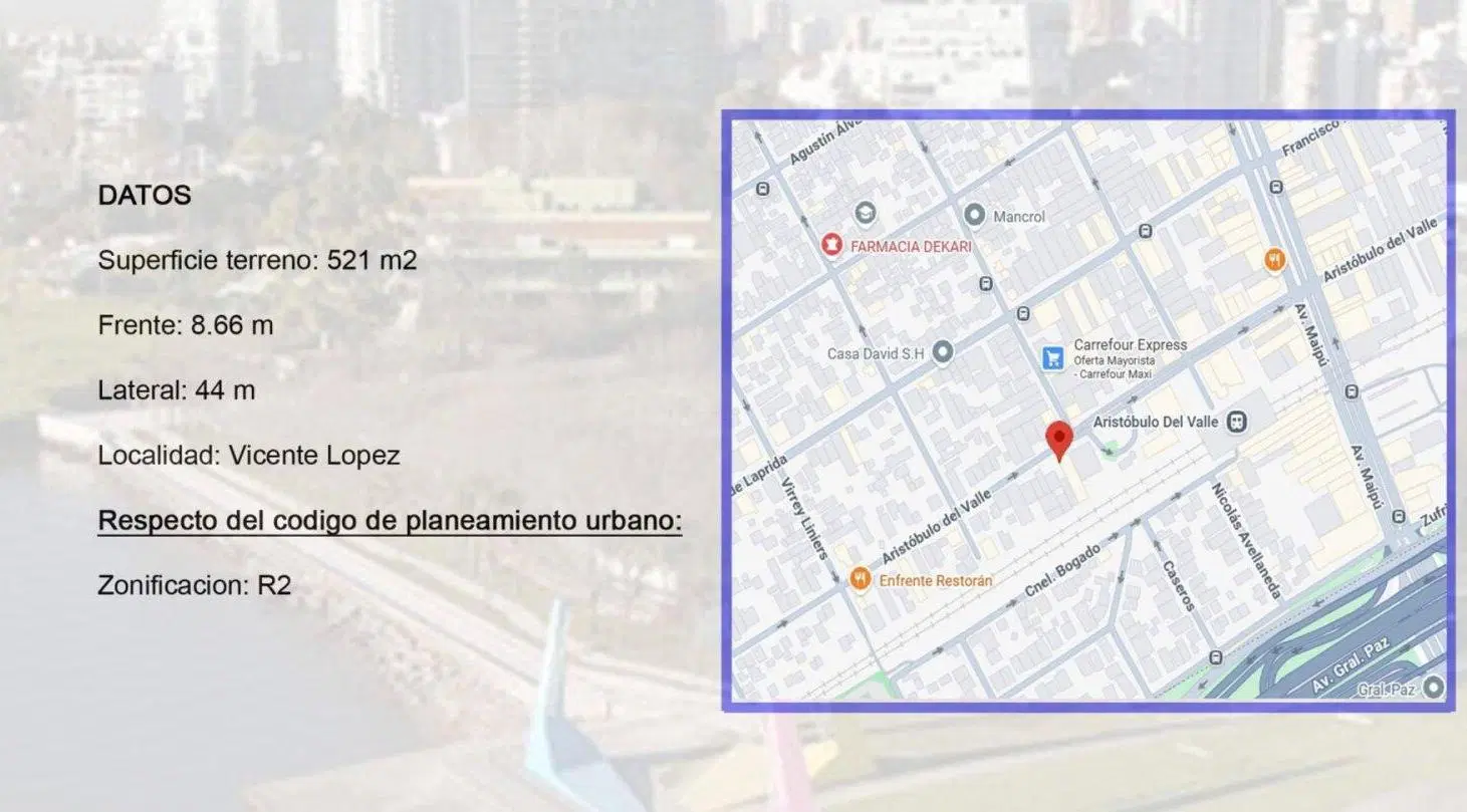 Venta | Lote | Florida | Zonificacion: R2 2