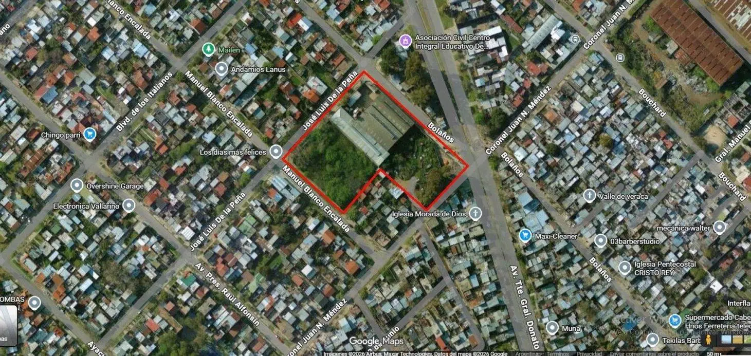VENTA GALPON INDUSTRIAL LANUS TERRENO 8500m2 Y FABRICA 2600m2, en BLOQUE o SEPARADO 2
