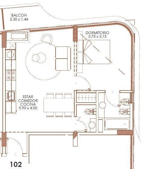 Nice Cordoba - Venta Depto. 2 amb - esquina- balcón - Entrega fines 2026