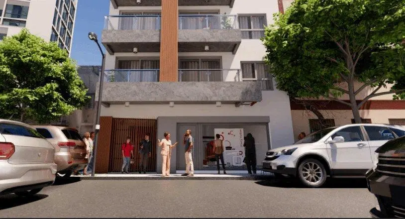 Venta Depto 3 amb en constr patio/jardín, Palermo 3