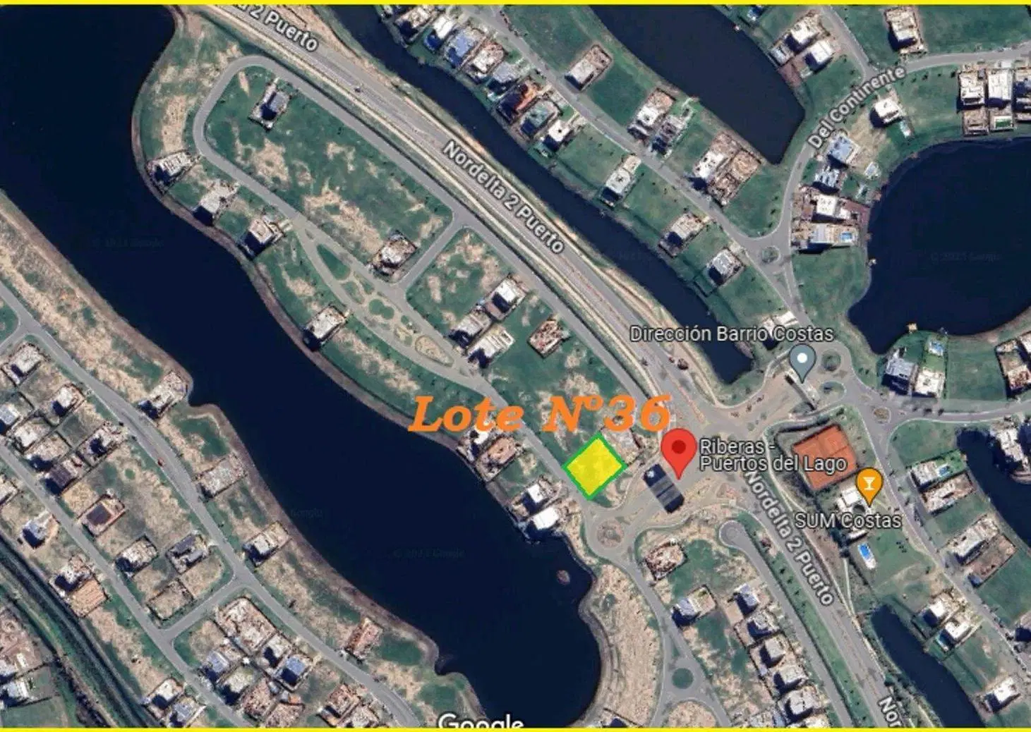 Venta Lote Interno Riberas Puertos del lago Escobar 100% Financiado 3