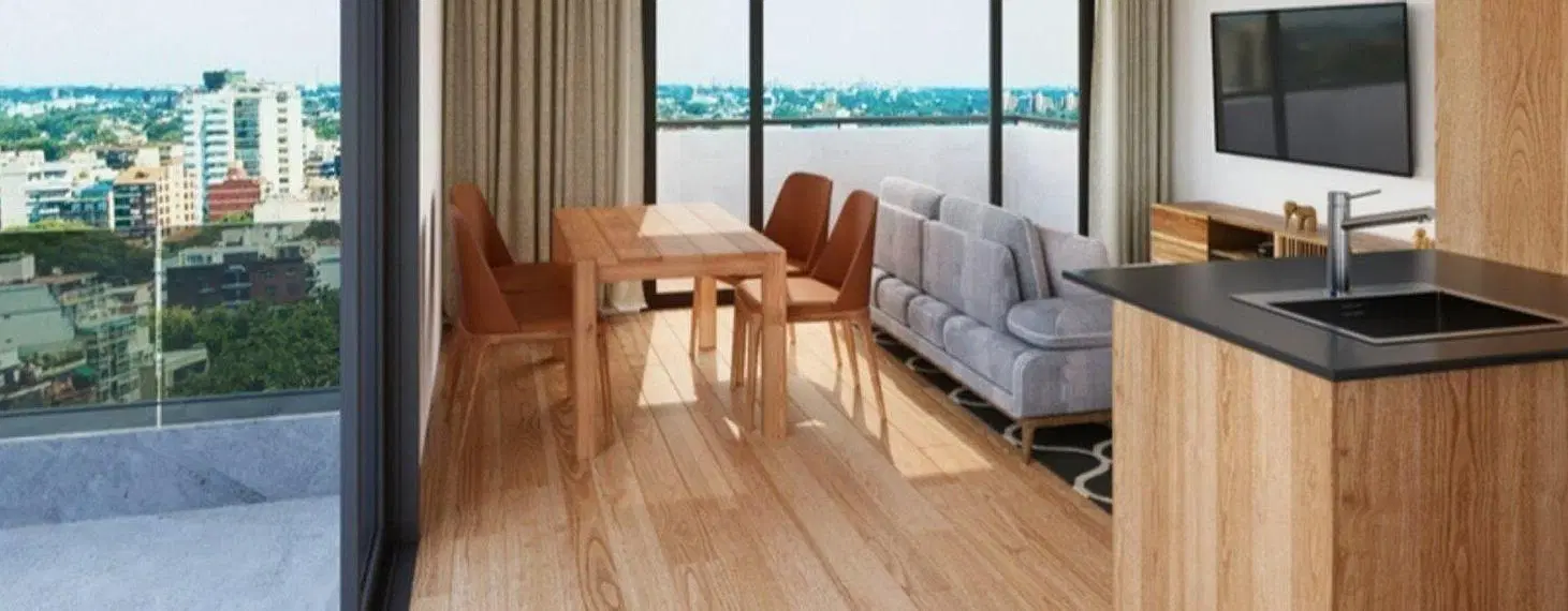 Venta de pozo Monoambiente moderno con balcón - Núñez 5