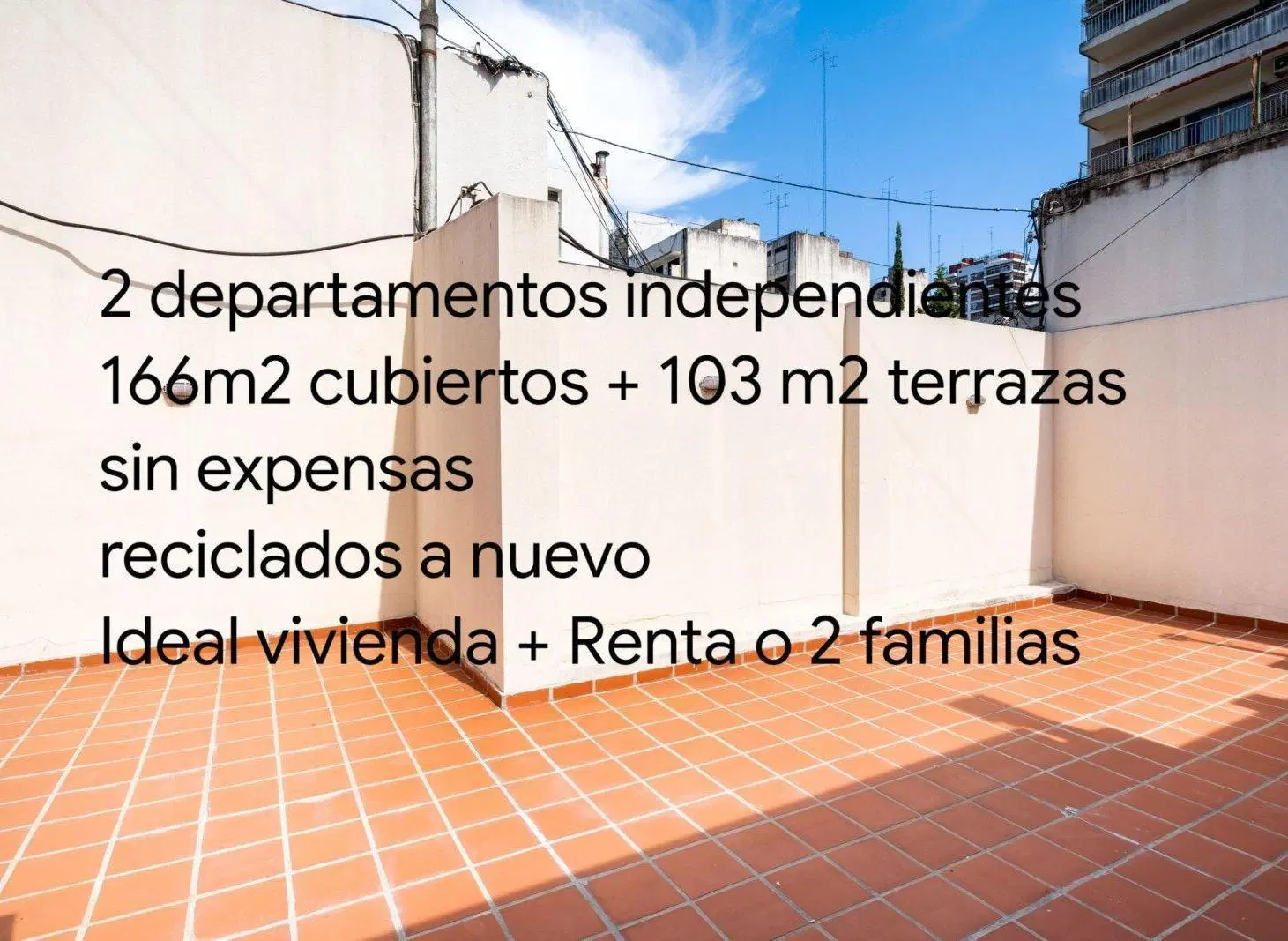 Exclusivo PH con 2 Departamentos Independientes | Sin Expensas Terrazas 3