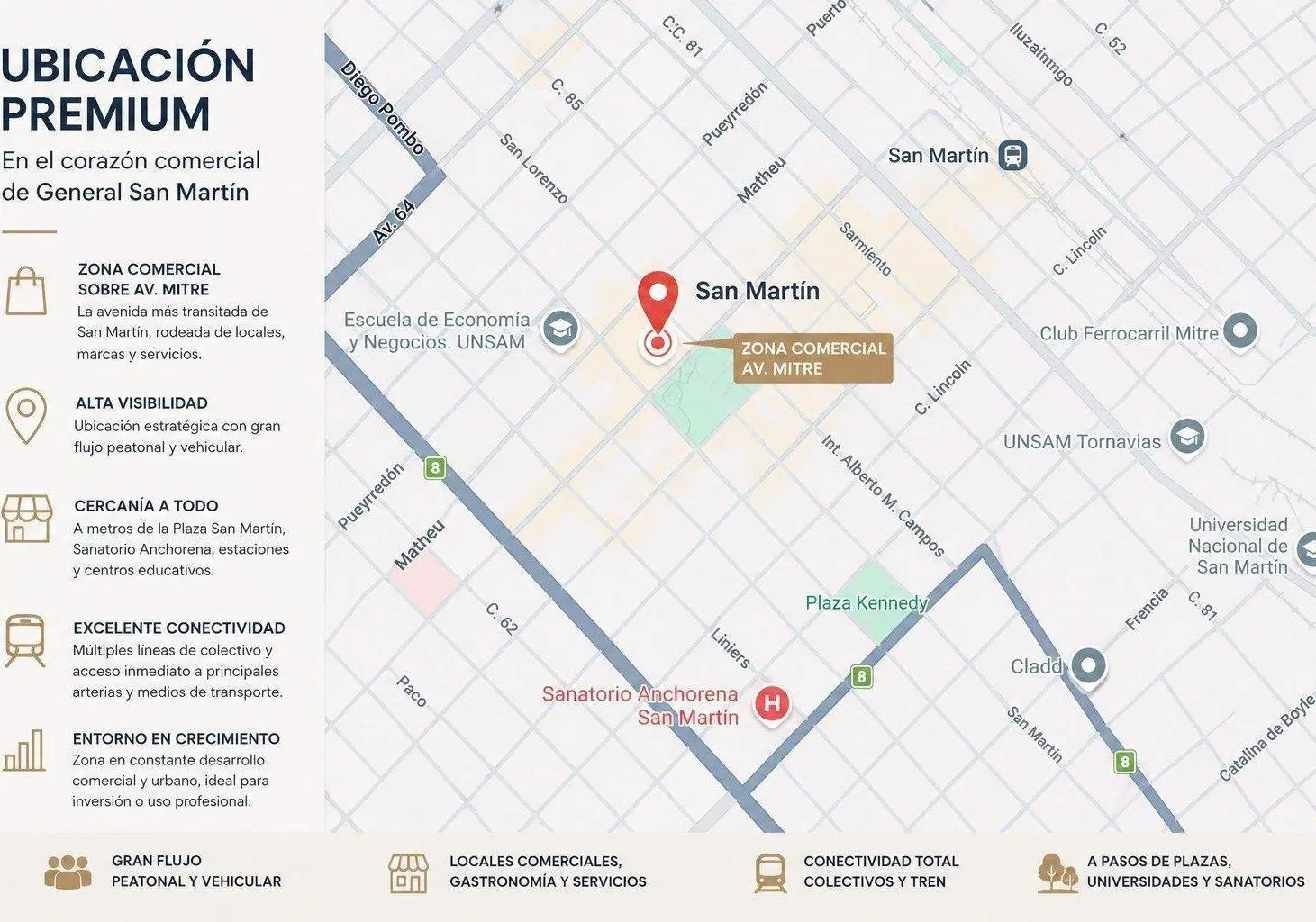 3 PLANTAS EN VENTA | FRENTE A PLAZA SAN MARTÍN | ENTRADA INDEPENDIENTE | MITRE 2