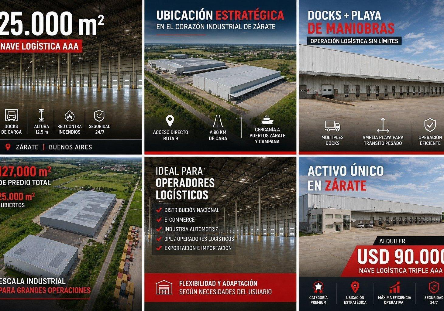 Foto de ALQUILER NAVE LOGÍSTICA AAA | 25.000 m² | ZÁRATE | PARQUE INDUSTRIAL | DOCKS + PLAYA | MULTINACIONAL, imagen 3
