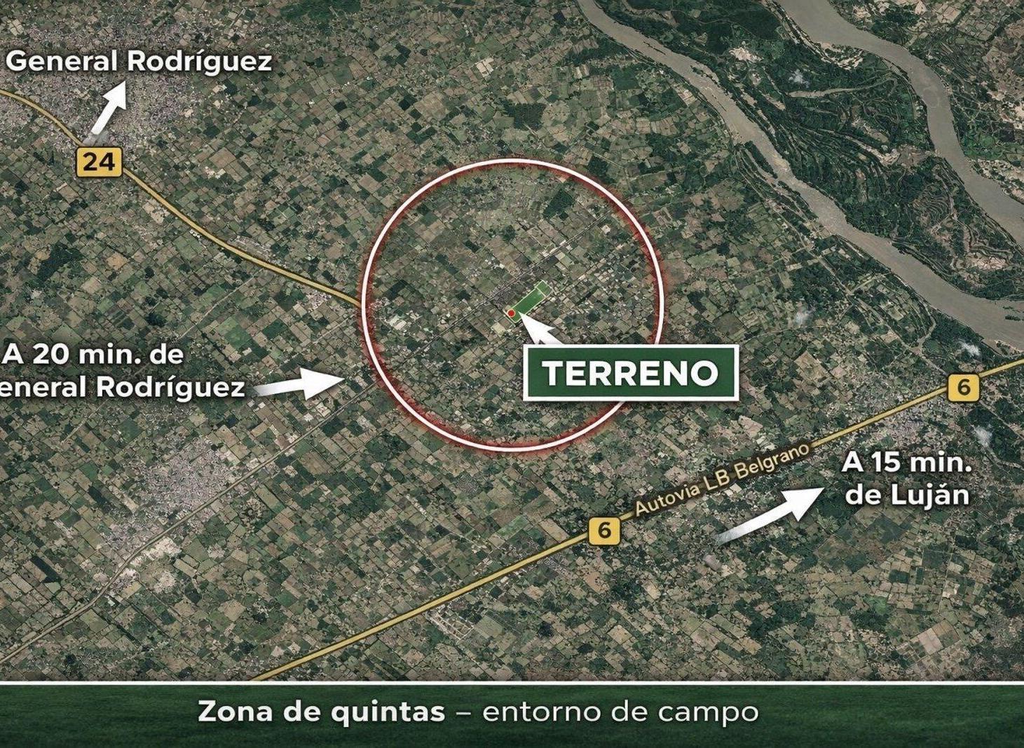 Foto de VENTA TERRENO 20x80m EN GENERAL RODRIGUEZ - IMPERDIBLE, imagen 1