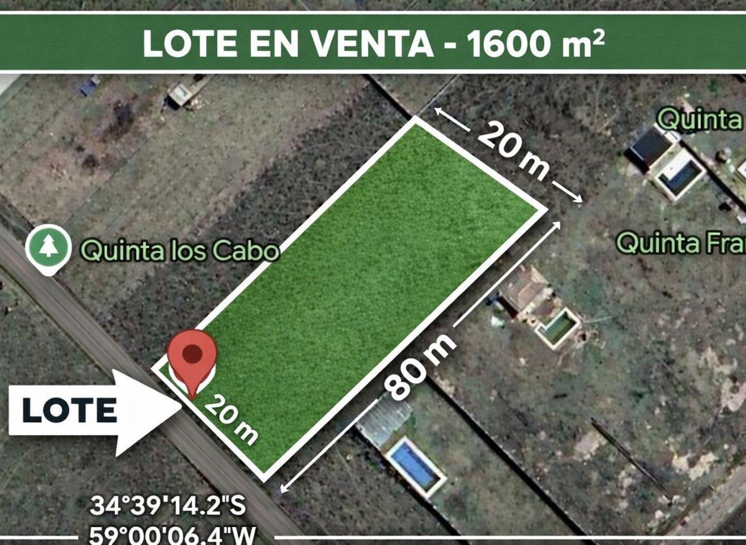 Foto de VENTA TERRENO 20x80m EN GENERAL RODRIGUEZ - IMPERDIBLE, imagen 2