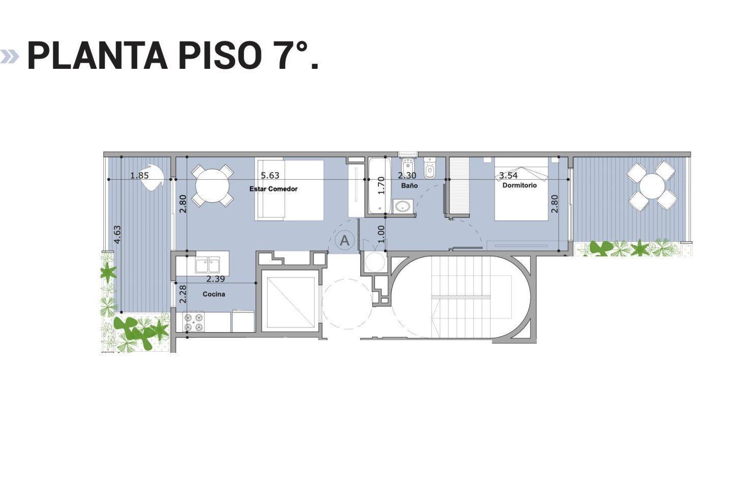 Foto de Venta Dpto. 2 Ambientes C/ doble Balcón, imagen 2